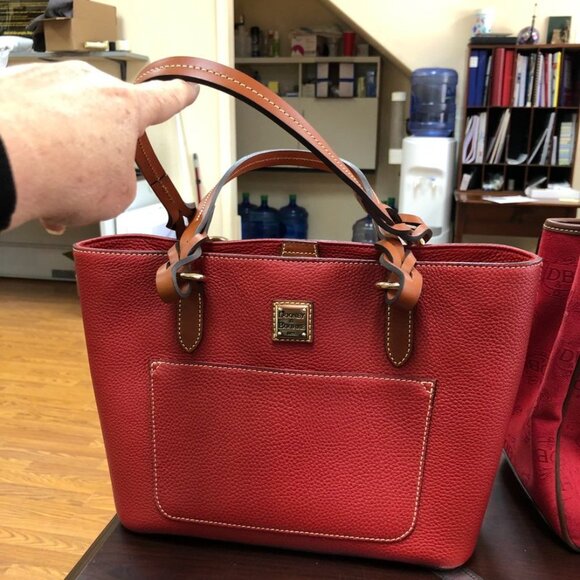 Dooney & Bourke Red Tote - Picture 12 of 13